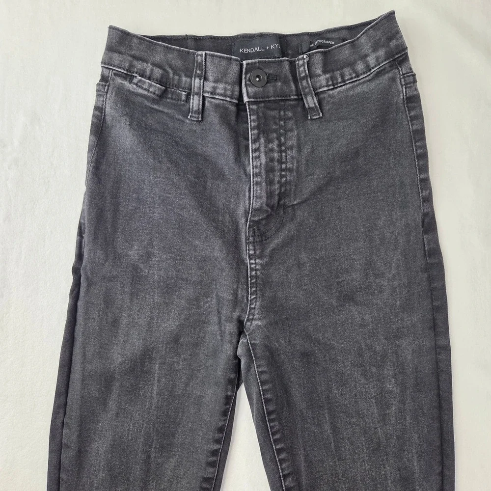 Kendall + Kylie Jeans 3/26 Black‎ High Rise Skinny The Skyscraper Excellent
